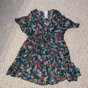 Jessica Simpson Floral Swim Coverup M
